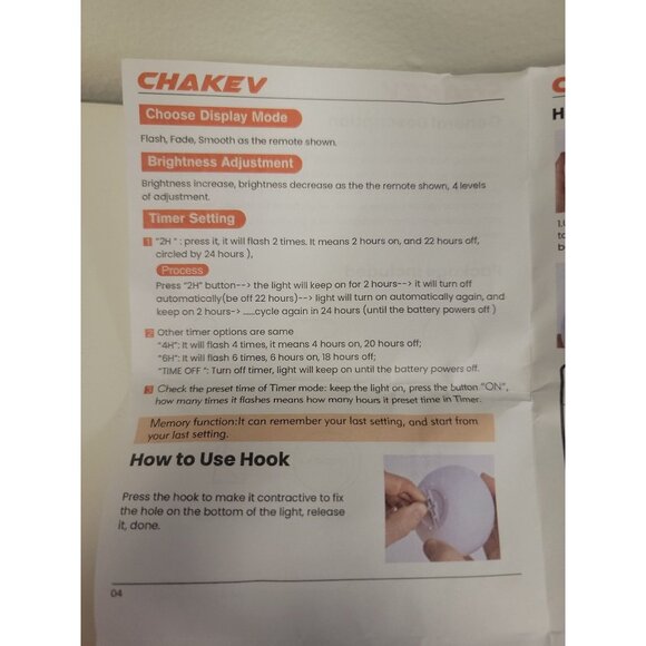 LED Ball Light With Remote Control Color-Changing Waterproof 16 Colors 3 Dynamic - Picture 7 of 9